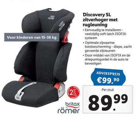 Product Literatuur Kenia Britax zitverhoger, autokinderzitje folder aanbieding bij Lidl - details