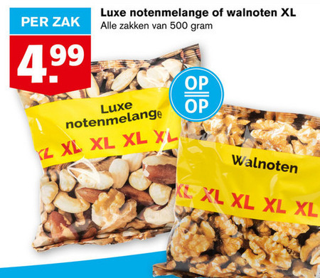 noten, walnoten folder aanbieding bij Hoogvliet - details
