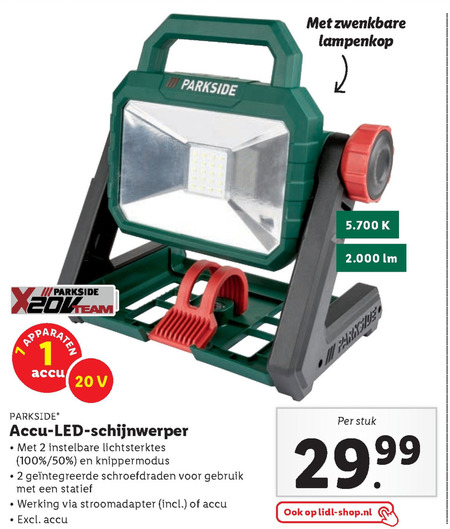 Onderdrukking veteraan Gastheer van bouwlamp folder aanbieding bij Lidl - details