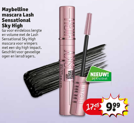 Kreek Slot scherp Maybelline mascara folder aanbieding bij Kruidvat - details