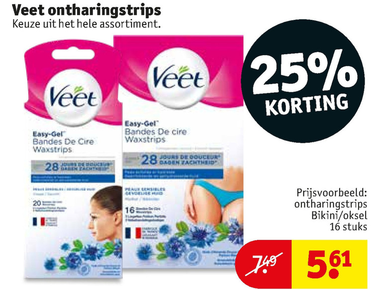 Redding Inwoner Gaan Veet ontharingsstrips folder aanbieding bij Kruidvat - details