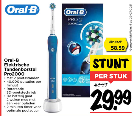 monteren straal ondergoed Braun Oral-B electrische tandenborstel folder aanbieding bij Vomar - details