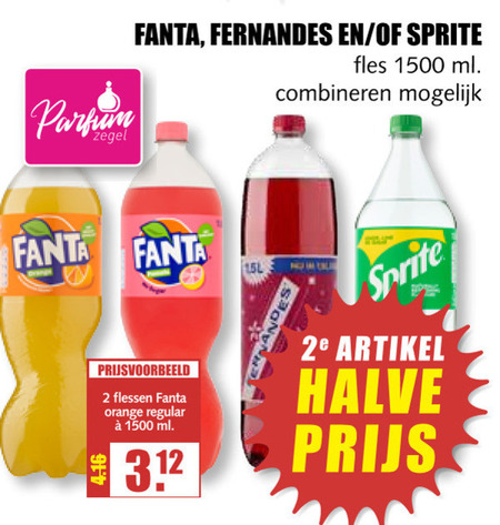 Fernandes   frisdrank folder aanbieding bij  MCD Supermarkt Basis - details