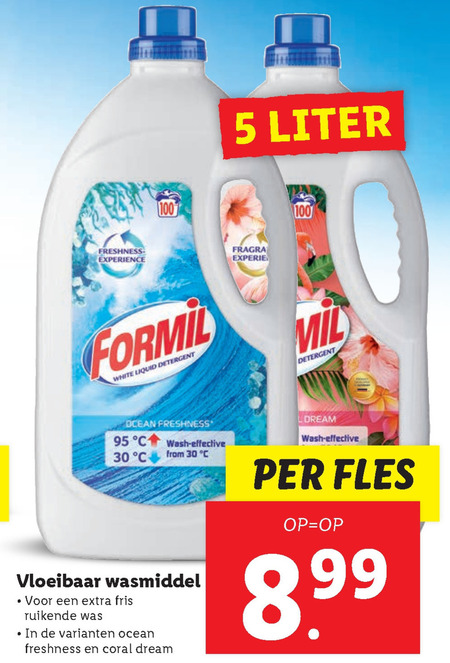 onvergeeflijk Verwaarlozing Somatische cel Formil wasmiddel folder aanbieding bij Lidl - details