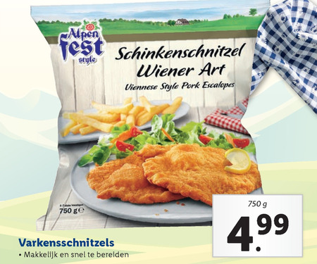 wiener aanbieding verlopen schnitzels schnitzel