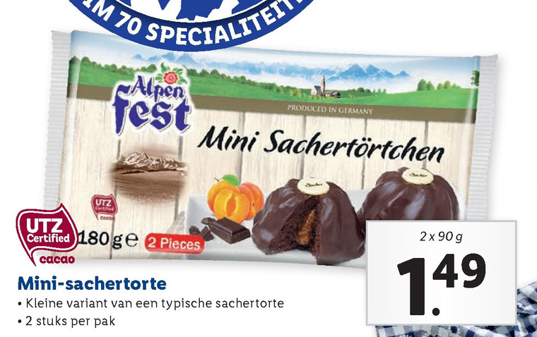 Alpenfest   koek folder aanbieding bij  Lidl - details