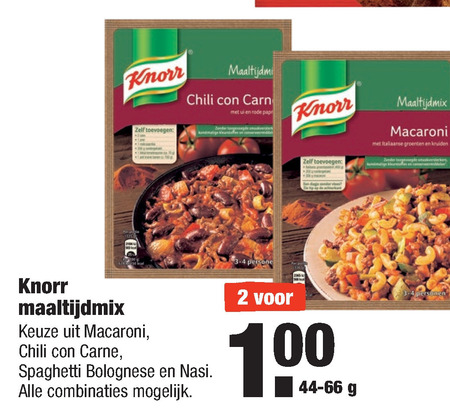 Knorr   maaltijdmix folder aanbieding bij  Aldi - details