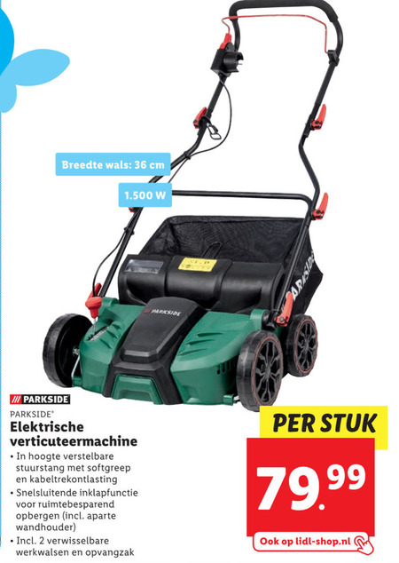 verticuteermachine folder aanbieding Lidl - details