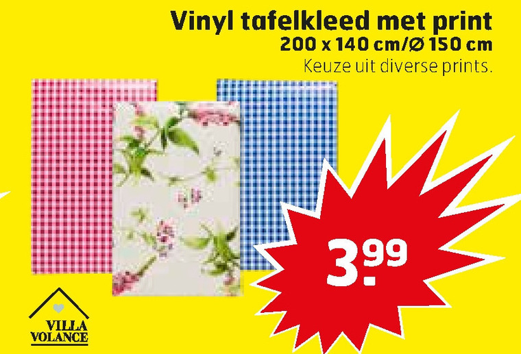 tafelzeil, tafelkleed aanbieding bij Trekpleister - details