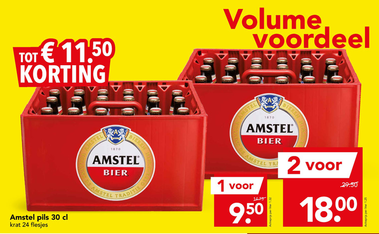 Amstel Krat Bier Folder Aanbieding Bij Deen - Details