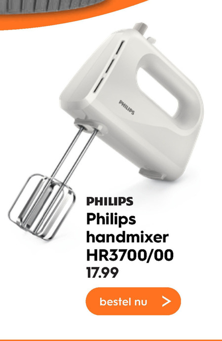 Onleesbaar Buitenboordmotor botsen Philips handmixer folder aanbieding bij Blokker - details