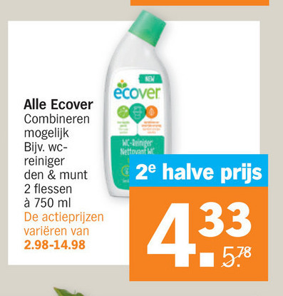 Ecover   allesreiniger folder aanbieding bij  Albert Heijn - details