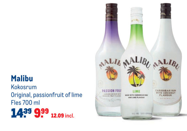 Malibu Likeur Folder Aanbieding Bij Makro - Details