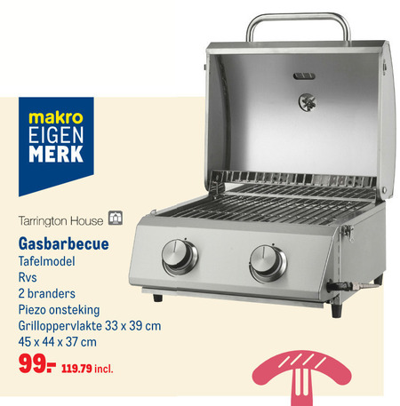 overzee niemand Opname Tarrington House gasbarbecue folder aanbieding bij Makro - details