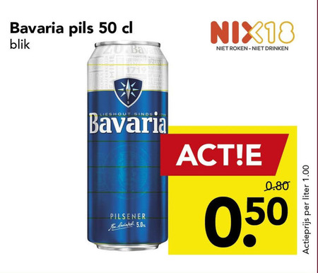 Bavaria Blikje Bier Folder Aanbieding Bij Deen - Details