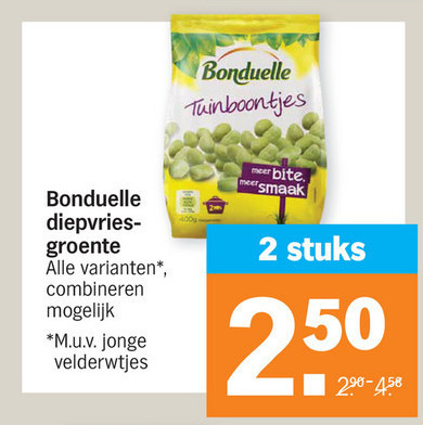 Bonduelle Diepvriesgroente Folder nbieding Bij Albert Heijn Details