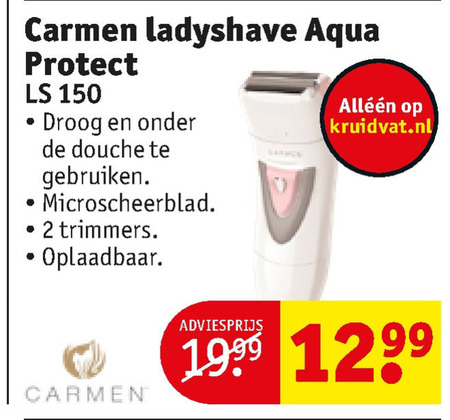 Zonder hoofd Leeds kruipen Carmen ladyshave folder aanbieding bij Kruidvat - details