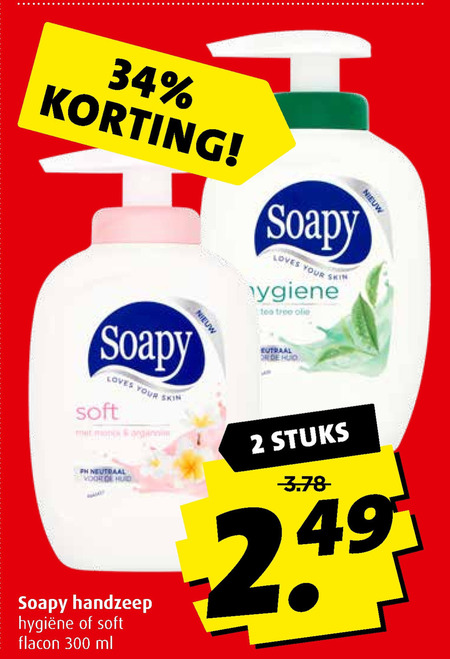 Soapy handzeep aanbieding bij Boni details