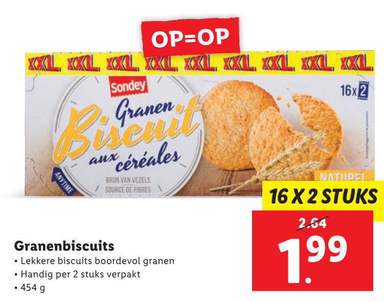 Sondey   biscuits folder aanbieding bij  Lidl - details