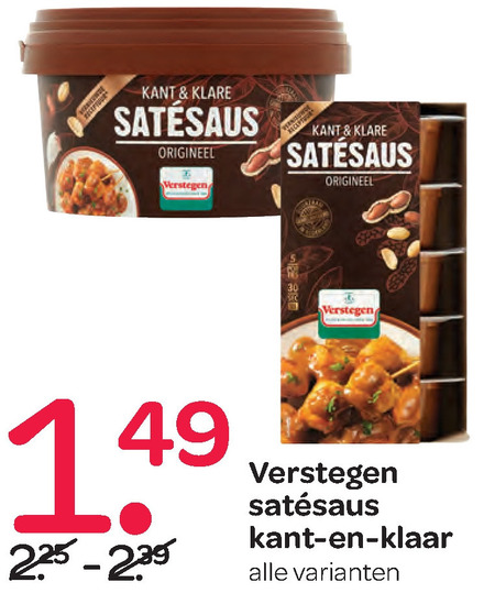 Verstegen Satesaus Folder Aanbieding Bij Spar Details