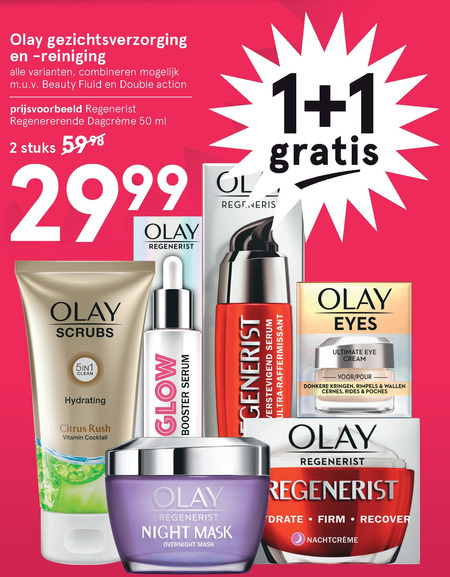 Olaz   nachtcreme, gezichtsverzorging folder aanbieding bij  Etos - details