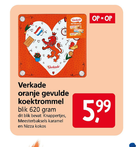 Verkade   biscuits folder aanbieding bij  Jan Linders - details