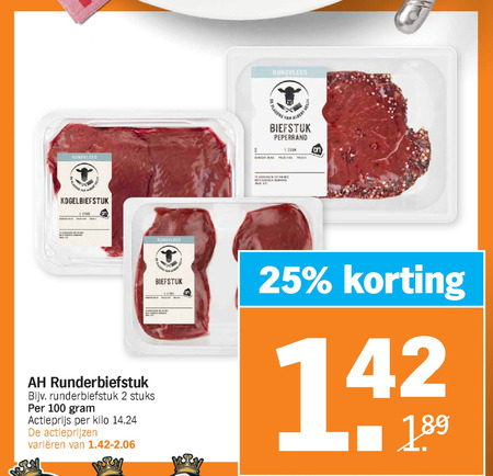 Biefstuk Folder Aanbieding Bij Albert Heijn - Details