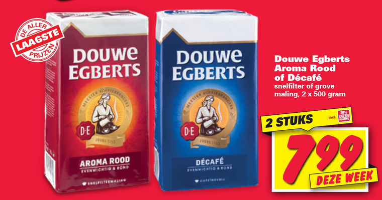Verloren hart Lodge Leed Douwe Egberts koffie folder aanbieding bij Nettorama - details