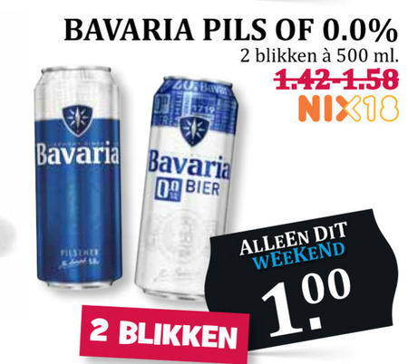 Bavaria Blikje Bier, Alcoholvrij Bier Folder Aanbieding Bij Boons Markt ...