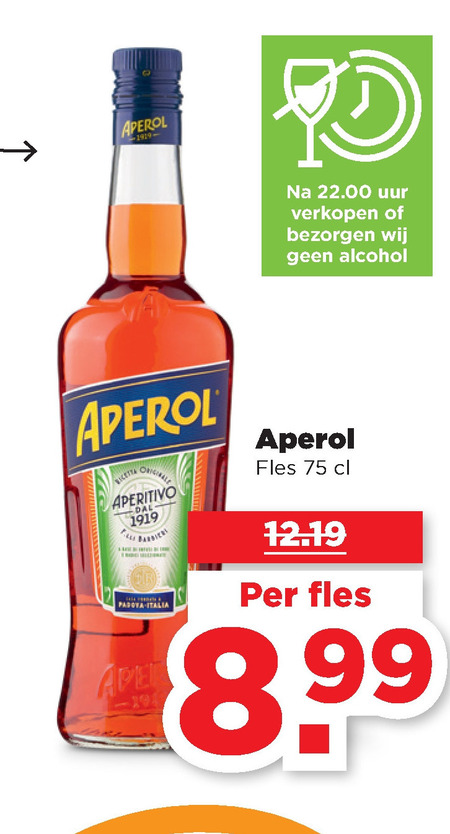 Aperol aperitief folder bij - details