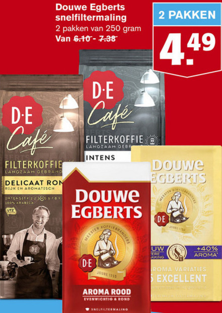 Douwe Egberts Koffie Folder Aanbieding Bij Hoogvliet Details