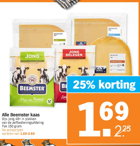 Beemster Kaas, Kaasplakken Folder Aanbieding Bij Albert Heijn - Details