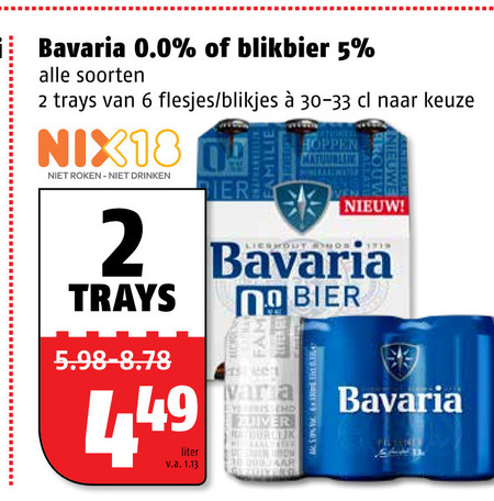 Bavaria Blikje Bier, Alcoholvrij Bier Folder Aanbieding Bij Poiesz ...