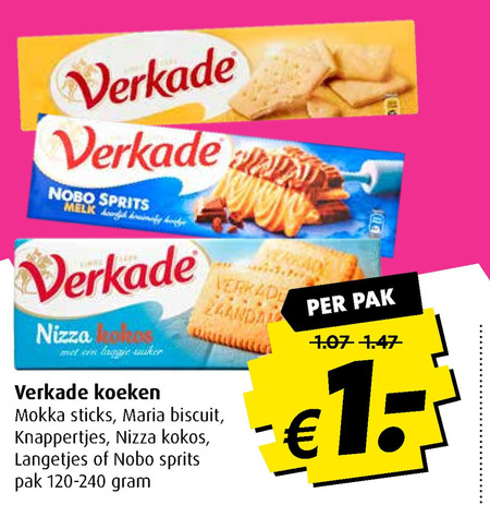 Verkade   biscuits folder aanbieding bij  Boni - details