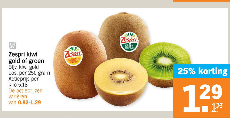 Zespri Kiwis Folder Aanbieding Bij Albert Heijn - Details