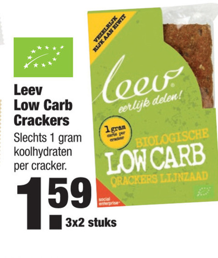 Leev   crackers folder aanbieding bij  Aldi - details