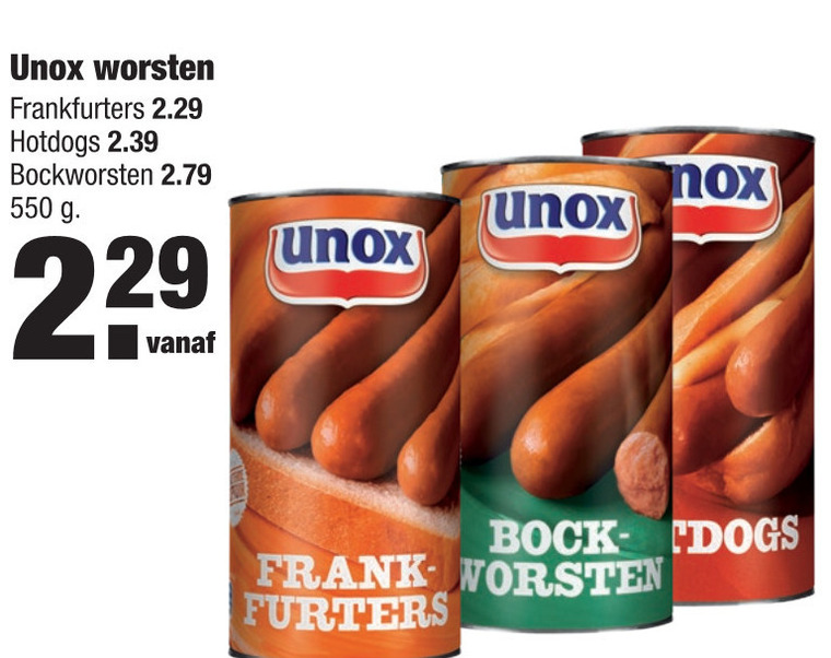 Unox   knakworst folder aanbieding bij  Aldi - details