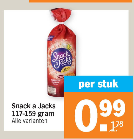 Snack a Jacks   rijstwafels folder aanbieding bij  Albert Heijn - details