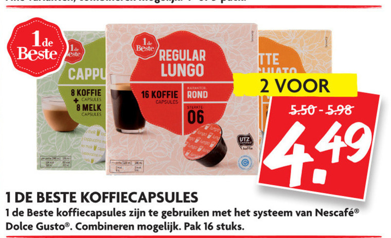 1 De Beste   dolce gusto capsules folder aanbieding bij  Dekamarkt - details