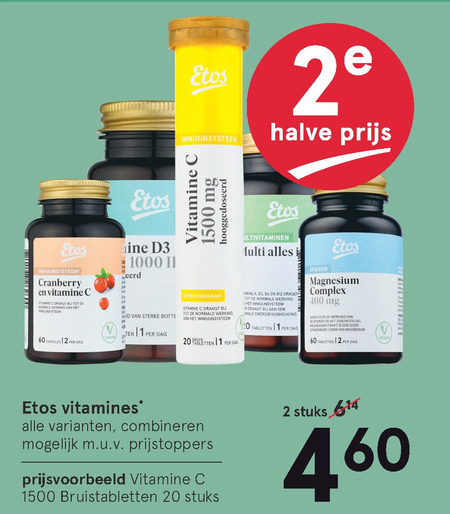 Etos Huismerk Vitamine Folder Aanbieding Bij Etos - Details