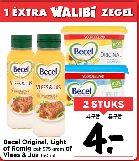 Becel   olie en vetten, margarine folder aanbieding bij  Vomar - details