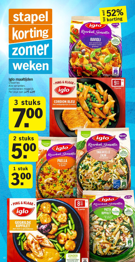 Iglo   diepvriesmaaltijd folder aanbieding bij  Albert Heijn - details