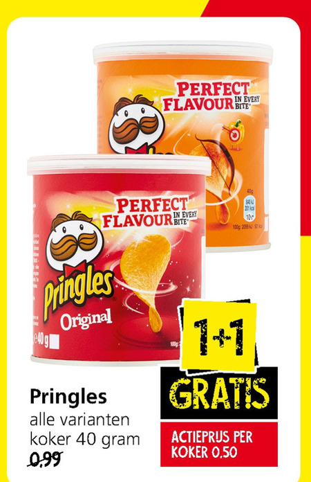 Pringles   chips folder aanbieding bij  Jan Linders - details