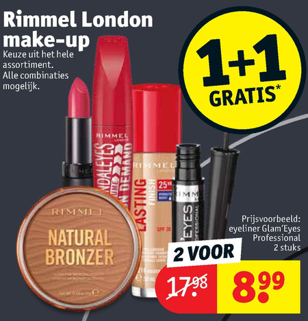 mini Vervreemding Reizende handelaar Rimmel oogschaduw, mascara folder aanbieding bij Kruidvat - details