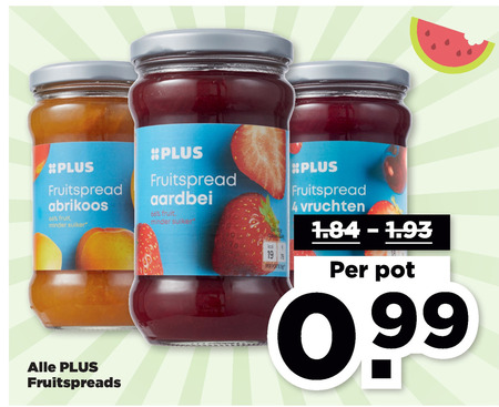 Plus Huismerk   jam folder aanbieding bij  Plus - details