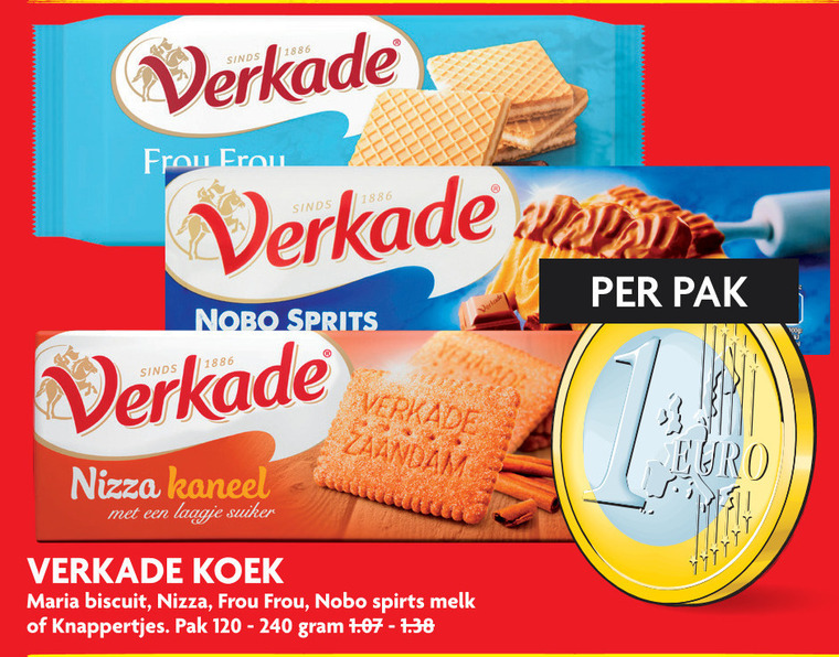 Verkade   biscuits folder aanbieding bij  Dekamarkt - details