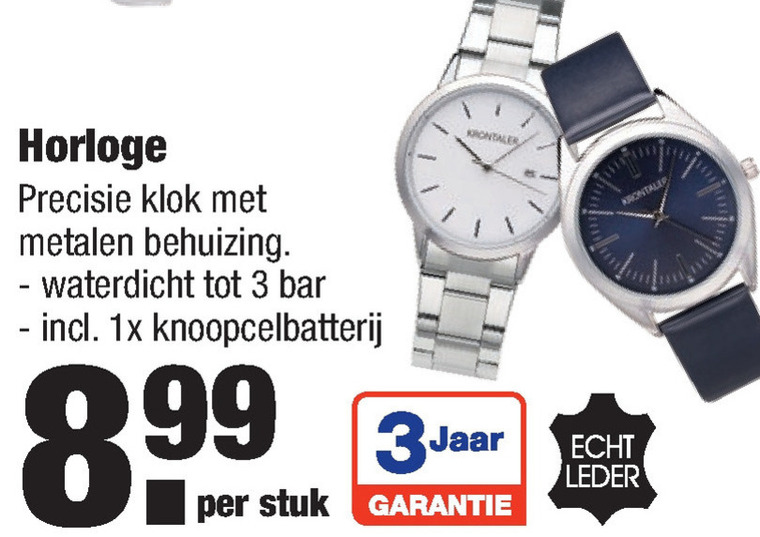 Krontaler horloge discount