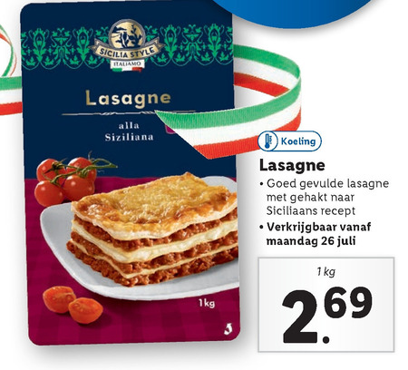 lasagne folder aanbieding bij Lidl - details
