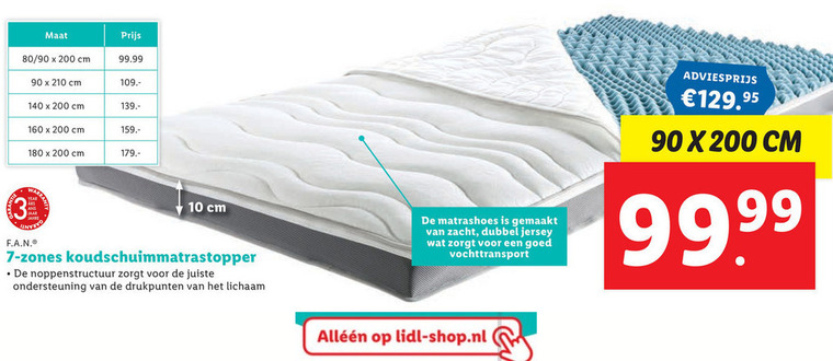 architect Archeologisch Sportschool Meradiso matrastopper folder aanbieding bij Lidl - details