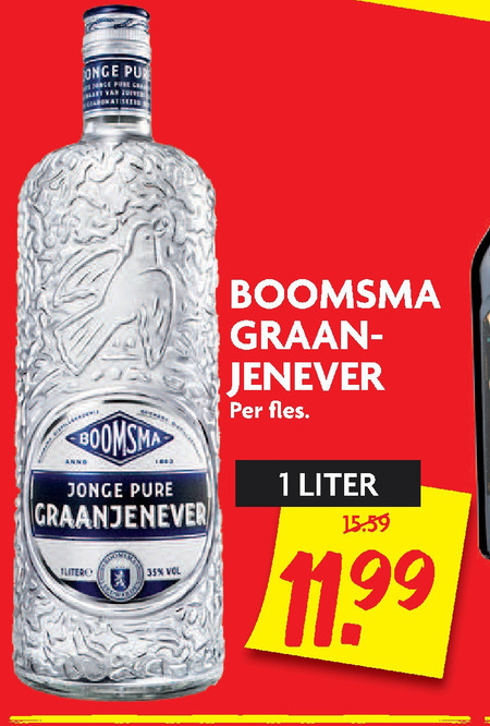 Boomsma   jenever folder aanbieding bij  Dekamarkt - details